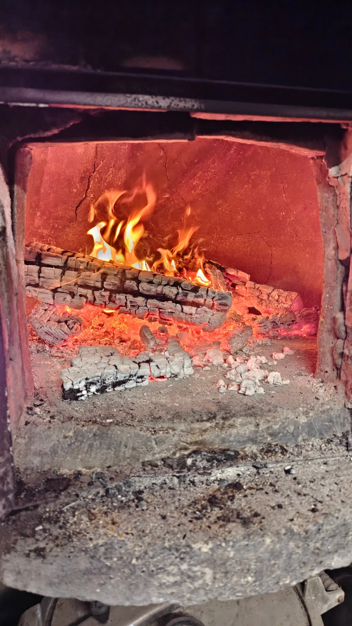 Wood fire